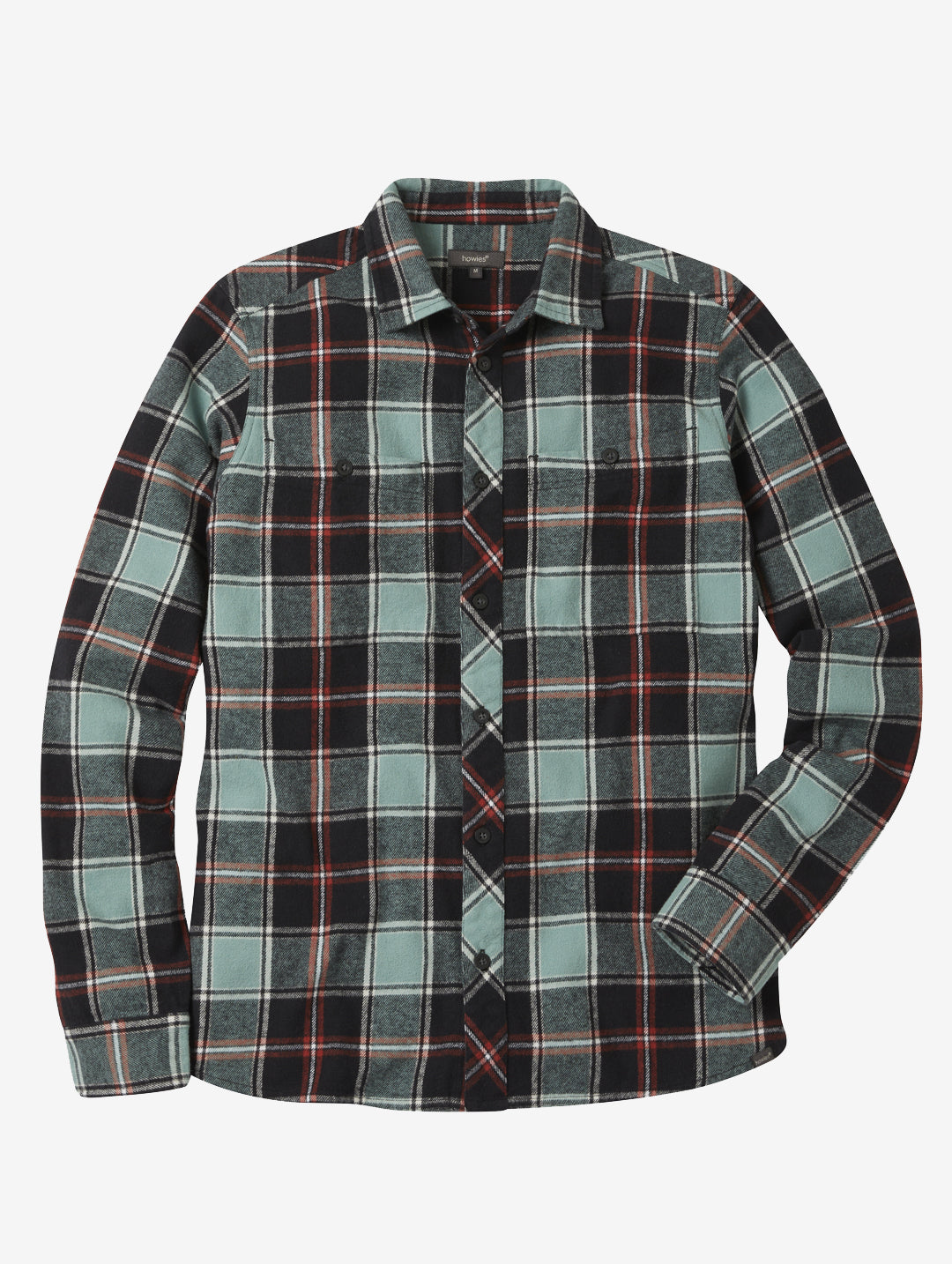 Black flannel shirt mens best sale