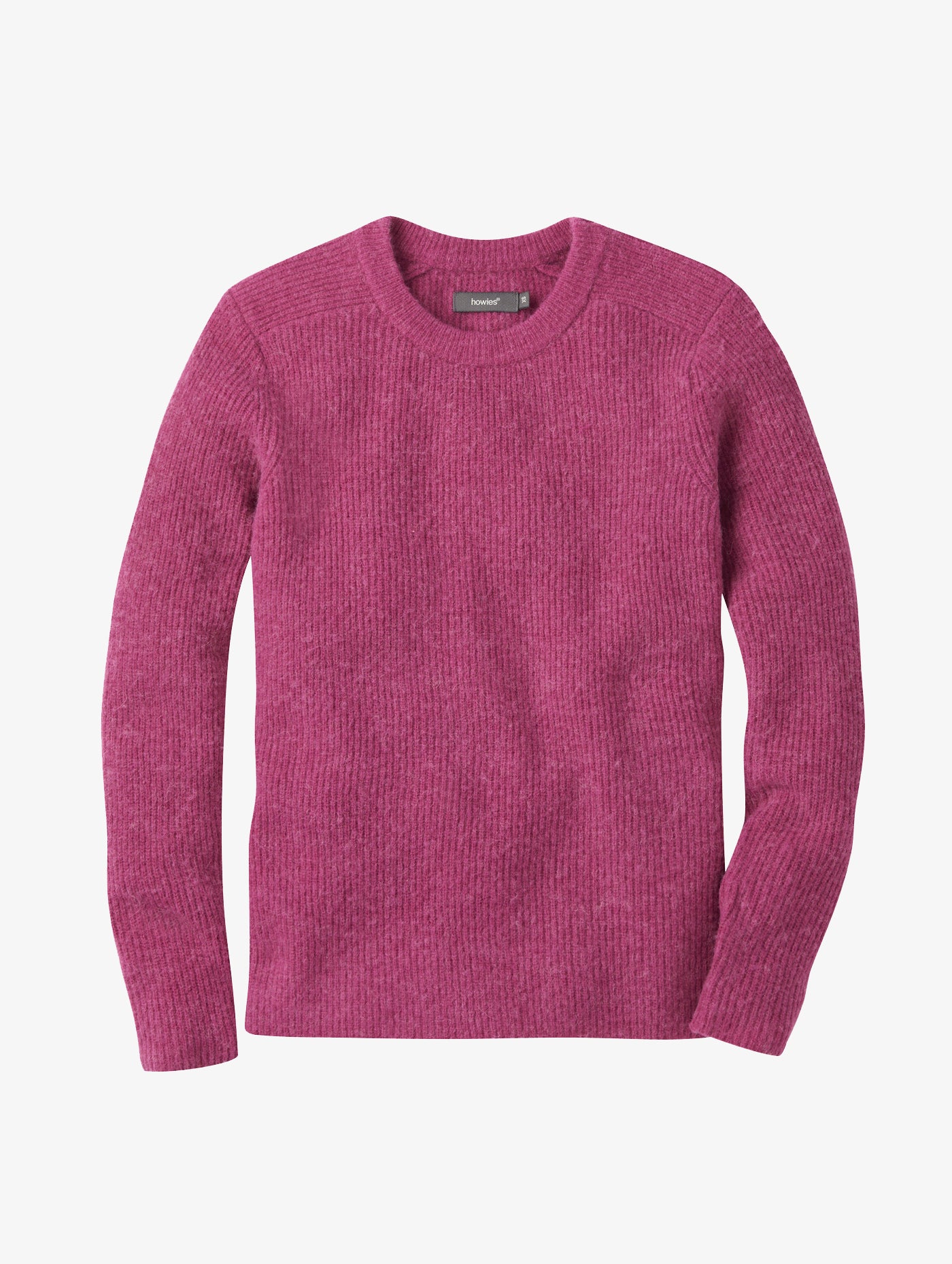 howies Elsa Knitted Crew Neck Sweater Cerise