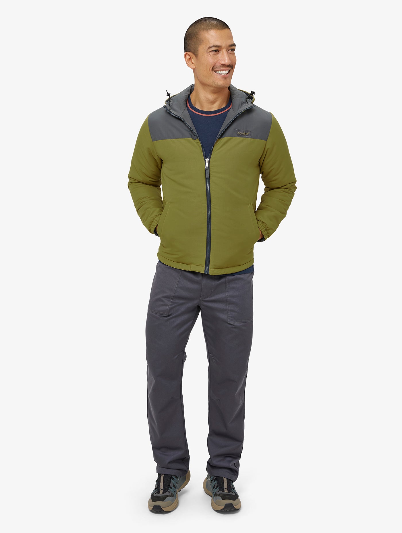 howies - Tyglyn Reversible Wadded Jacket (unisex) / Avocado